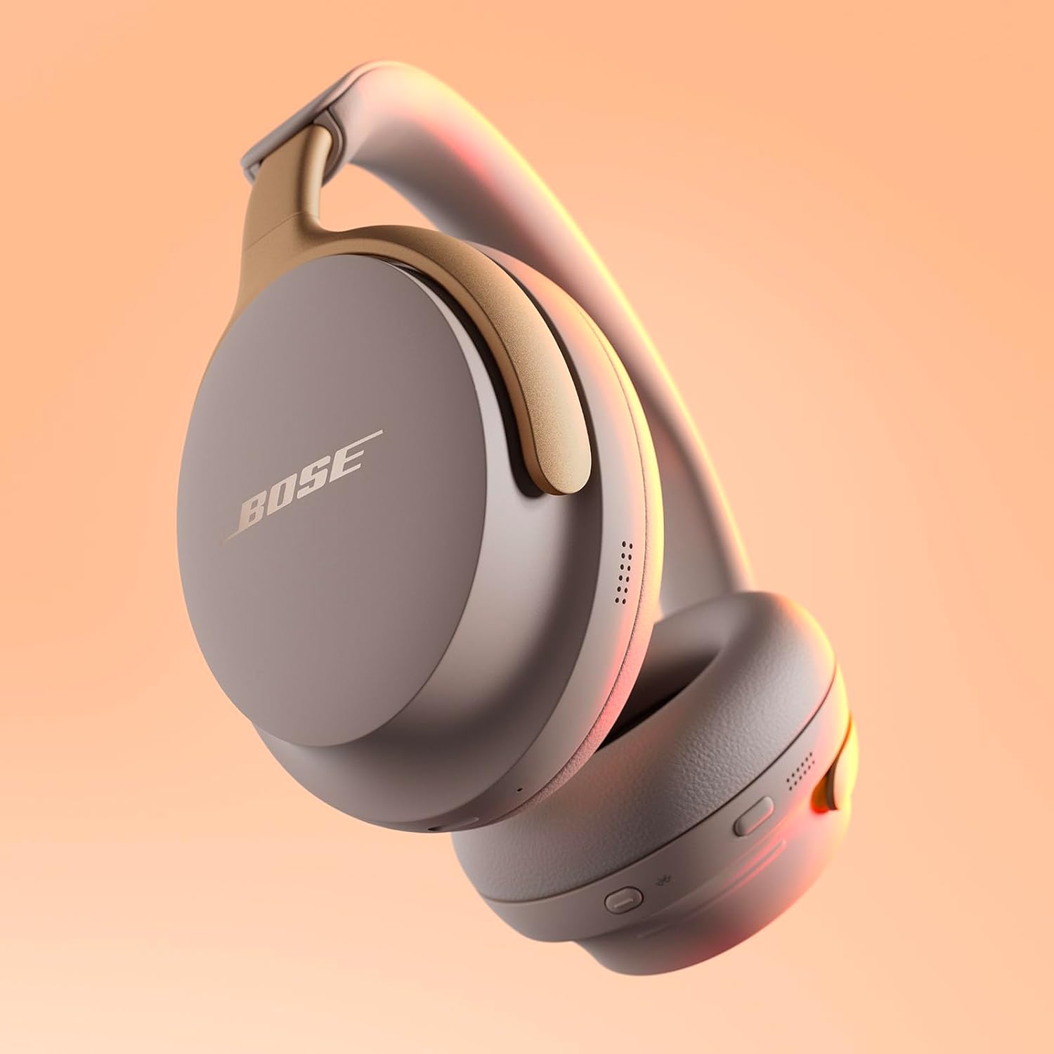NOUVEAU Bose QuietComfort Ultra Casque sans fil à réduction de bruit avec audio spatial, Casque supra-aural avec micro intégré, jusqu’à 24 h d’autonomie de la batterie, Grès