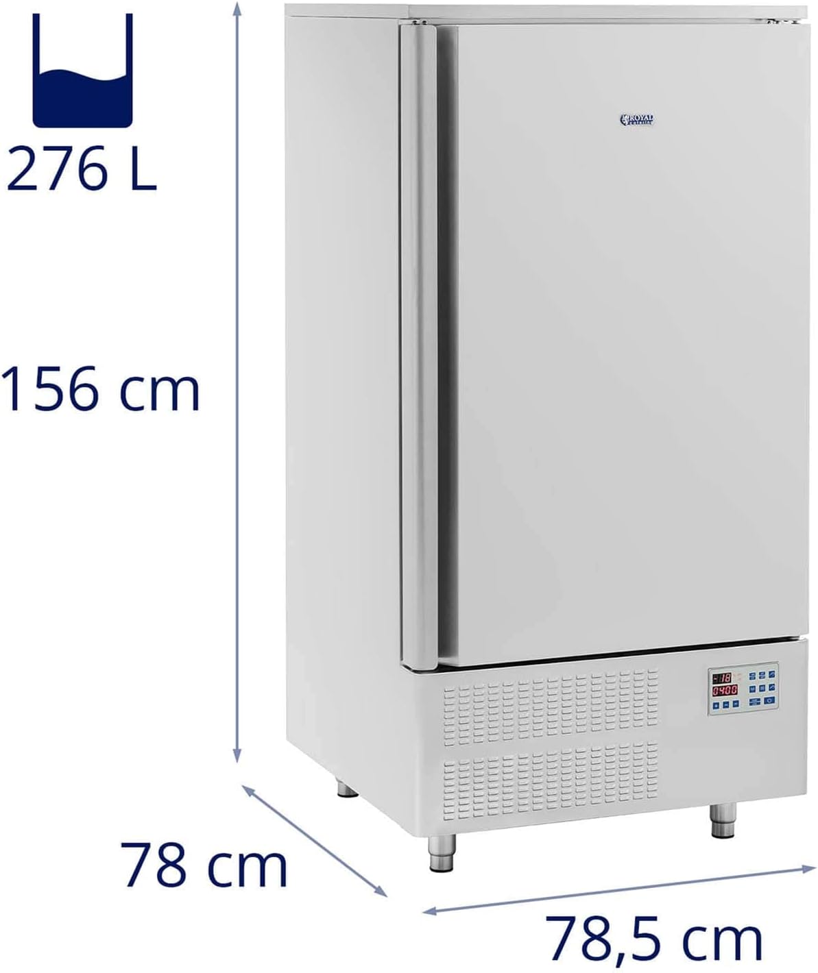 Royal Catering RCGK-BC276 Cellule De Refroidissement Congélateur Rapide 276 l