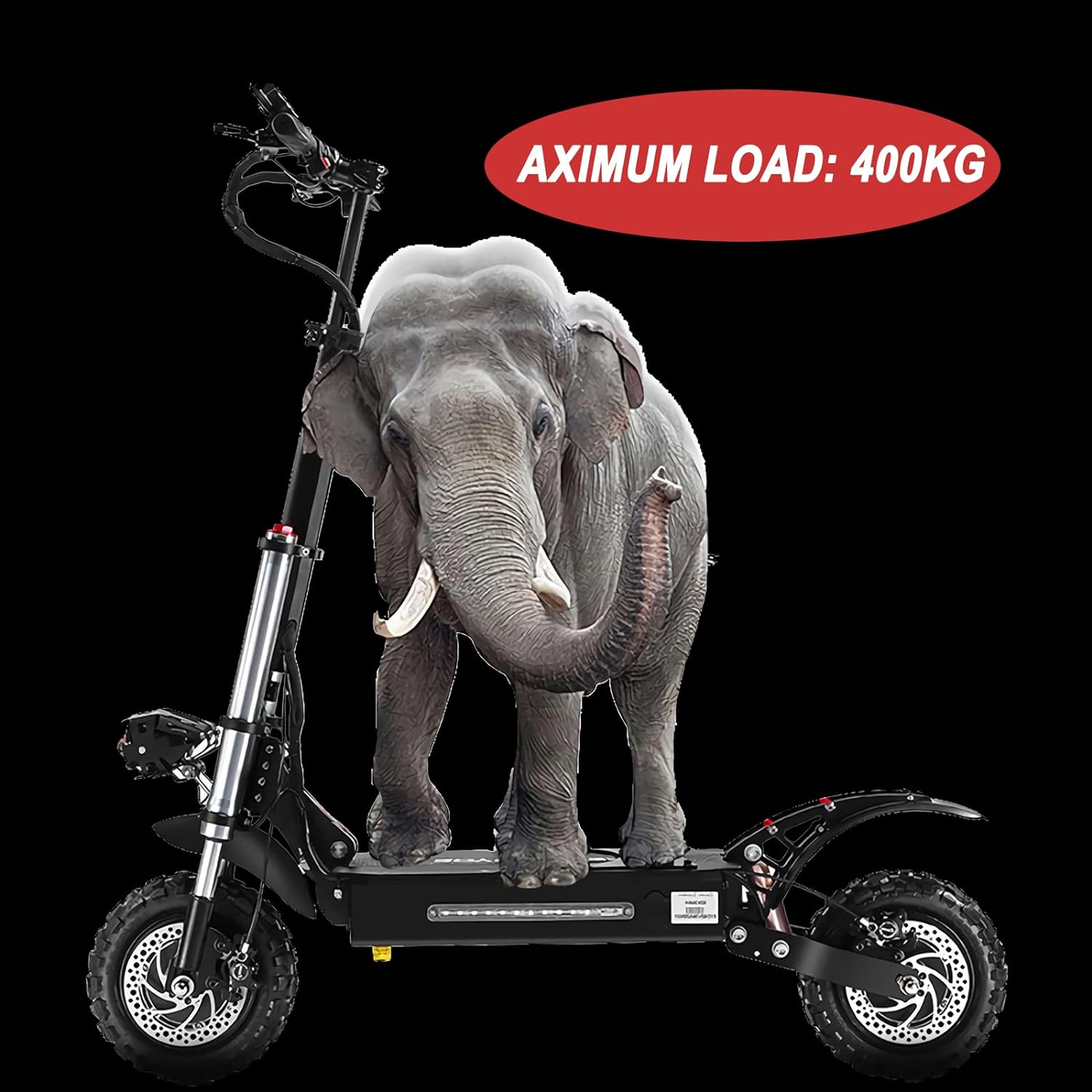 HWWH Trottinette Electrique Adulte Puissante Scooter Electrique Double Moteurs 2 Roues – Image 3