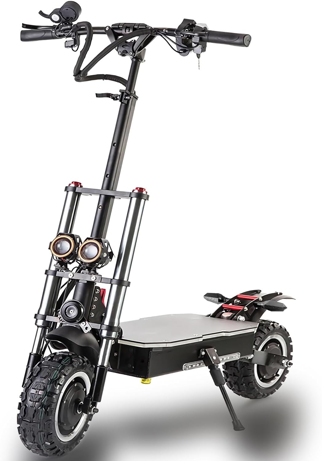 HWWH Trottinette Electrique Adulte Puissante Scooter Electrique Double Moteurs 2 Roues – Image 5