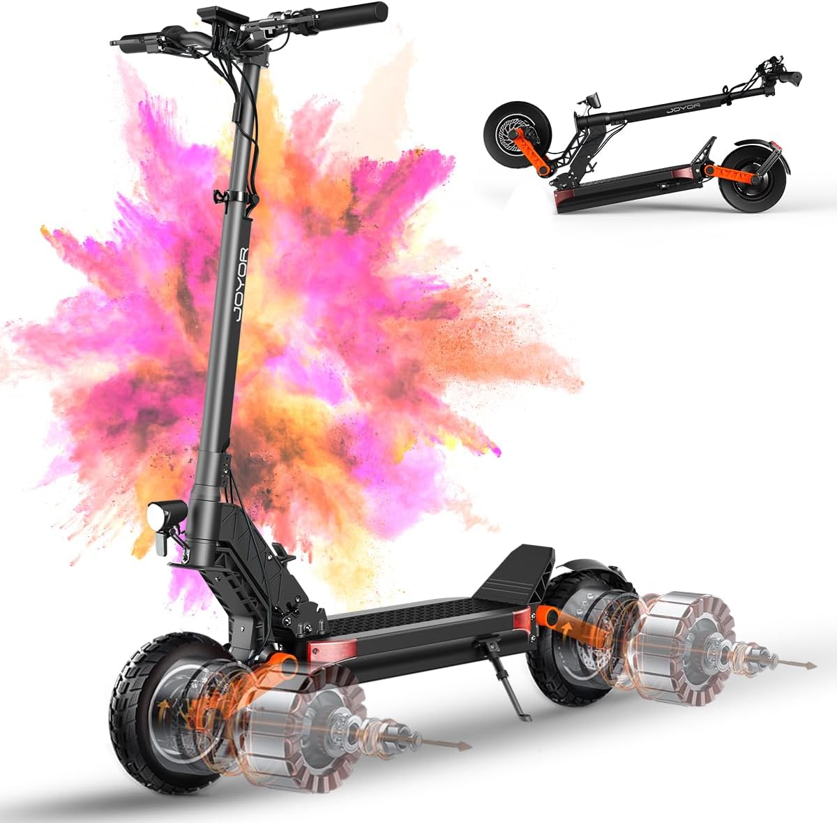 JOYOR Trottinette Electrique Adulte Professionelle S Serie Batterie 48V 13Ah/60V 18Ah/48V 26Ah