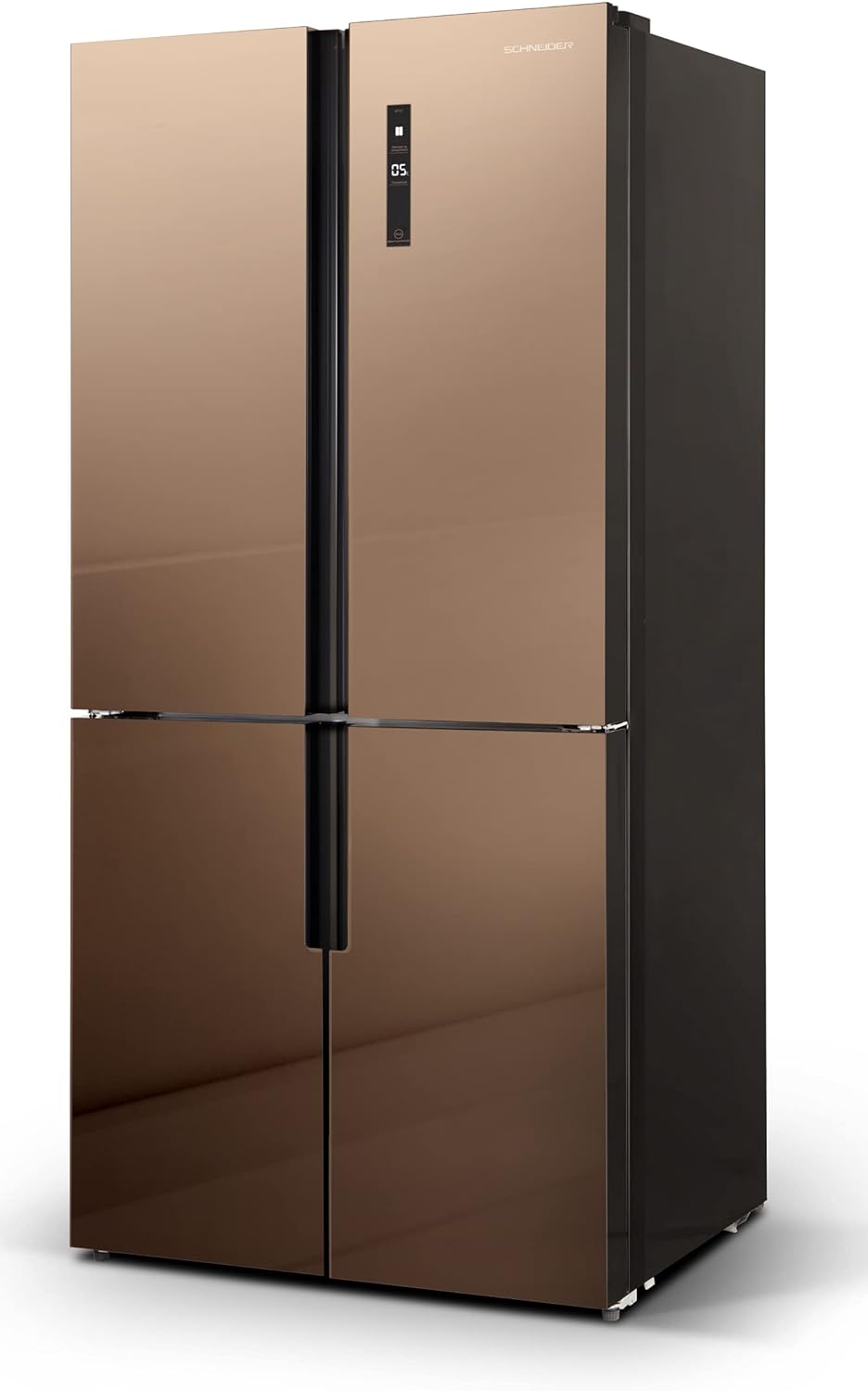 SCHNEIDER SCMD482NFGM, Réfrigérateur Side by Side, 482L (321+161), No frost, 4 clayettes verre, Dégivrage automatique, Thermostat réglable