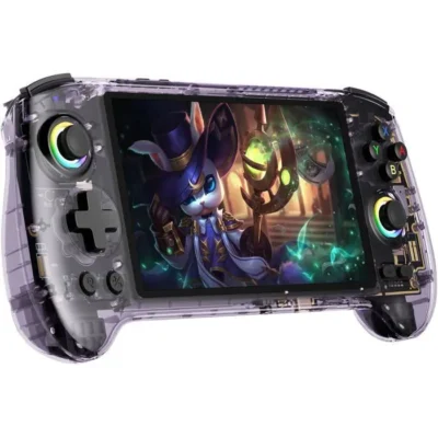 Anbernic RG557 console rétro portable, écran AMOLED 5.48, émulateur, Android 14, Dimensity 8300