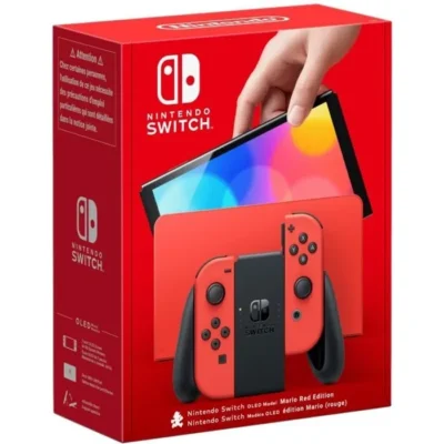 Console Nintendo Switch – Modèle OLED • Édition Limitée Mario (Rouge)