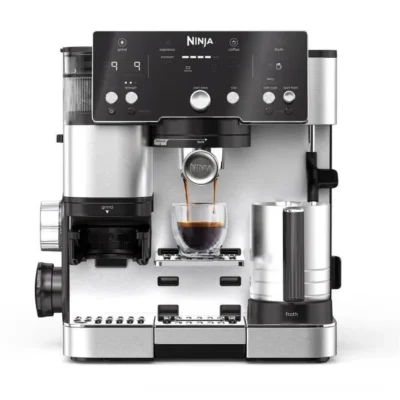 Machine à café 2-en-1 – Ninja luxeI™ – Café Essential Series – ES501EU – 1650 W – 9/11 bars – 250 gr – Noir / Inox