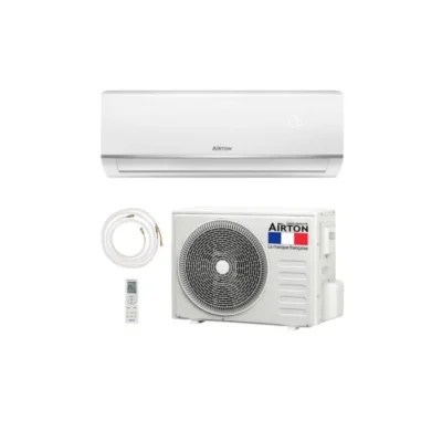 Pack Airton prêt à poser: Climatiseur Mono-split Réversible – 3400/3600W A++A+. Vendu avec liaisons Readyclim 4m