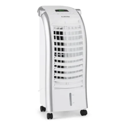 Rafraîchisseur d&rsquo;air – Klarstein – Ventilateur humidificateur d&rsquo;air – 6 L – 4 Vitesses – climatiseur mobile sans evacuation – Blanc