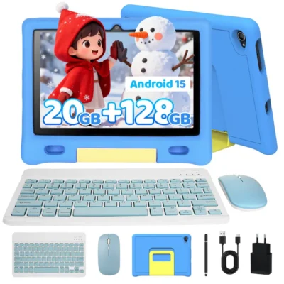 Tablette enfant – KOTSREN – 10.1&Prime; Android 15 – 20 Go (3+17) RAM – 128 Go ROM – Wi‑Fi 6, Widevine L1