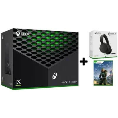 Console Xbox Series X – Microsoft – Casque Filaire Officiel – Halo Infinite – 4K HDR – 8K HDR