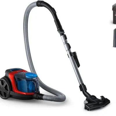 Aspirateur sans sac PHILIPS – FC9330/09 – Série 3000 PowerPro Compact – 900W – 76db – Rouge
