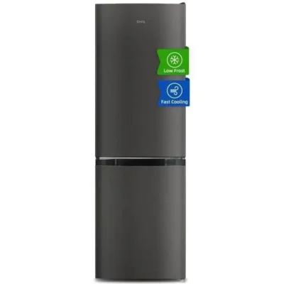 Réfrigérateur Congélateur bas CHiQ CBM159LEBD 157 litres, Classe D, 39dB, L 47.4 cm x H 144 cm, Acier noir
