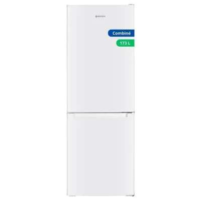 GEDTECH Réfrigrateur combiné congélateur bas 173L GCB173WH – Hauteur 143cm