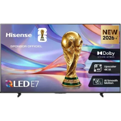 Hisense 43E7S – TV QLED 43&Prime; (108 cm) – 4K UHD 3840×2160 – HDR10+ – Smart TV Vidaa – 3xHDMI 2.1 – WiFi