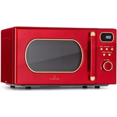 Micro-ondes avec grill – Klarstein – Julieta – 800 W – 20L – 8 programmes automatiques – Rouge