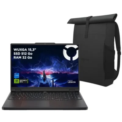 PC portable Gamer LENOVO Legion 5 15IRX10 | Sans Windows – 15,3&Prime; 165Hz – Core i7-13650HX – RTX 5070 115W – 32 Go – 512 Go + Sac