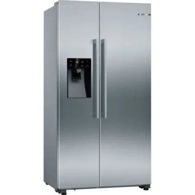 Réfrigérateur Bosch américain –  SER6 – KAD93AIDP – Machine à glaçons – Classe D – 562 L – 178,7 x 90,8 x 70,7 cm – Acier brossé