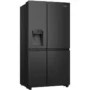 HISENSE Réfrigérateur Américain - RS818N4TFC - 632 L - Classe C - 91 x 73 x 179 cm - Inox noir