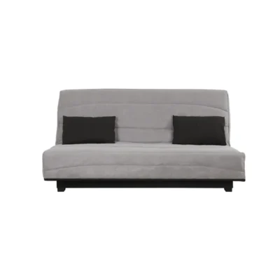RELAXIMA – Banquette convertible Clic Clac ESTEBAN, couchage 130 x 190, rangement intégré, cape gris