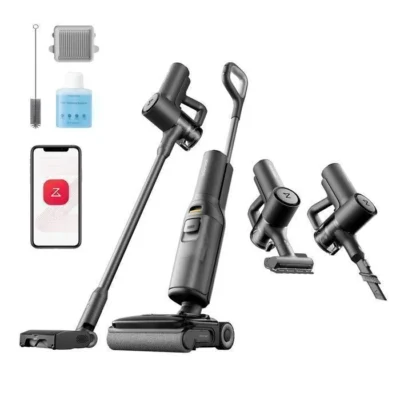Roborock F25 ACE Combo Aspirateur Laveur, Complete Nettoyeur de Sol 20 kPa sans Fil 5-en-1 , 240W Assistance Bidirectionnelle App