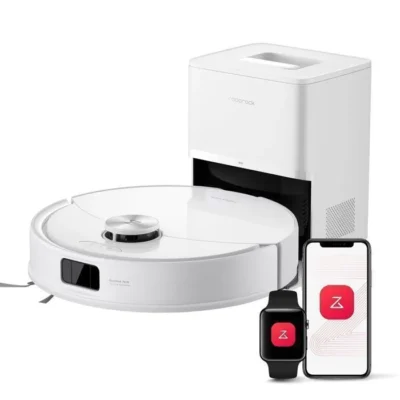 Roborock Q10 S5+ Aspirateur Robot avec station de lavage,10000 Pa Aspiration, Navigation & Cartographie, Évitement