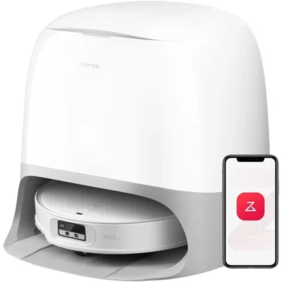ROBOROCK QREVO CurvX – Aspirateur Robot Laveur – 22 000 Pa – Brosse et Serpillière FlexiArm – Anti-enchevêtrement