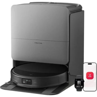 Roborock Saros 20 Robot Aspirateur Laveur 36000 Pa, Châssis AdaptiLift 3.0, StarSight 2.0, Double Anti-enchevêtrements, FlexiArm