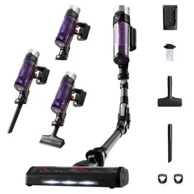 Rowenta Aspirateur balai sans fil multifonction, Performant, Léger, Réglage automatique de la puissance, Tube Flex