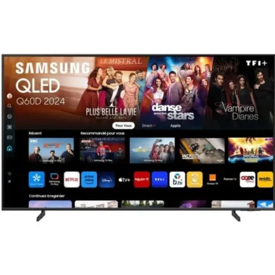 Samsung 75Q60D – TV QLED 75&Prime; (190 cm) – 4K UHD 3840×2160 – HDR – Smart TV – Gaming Hub – 3xHDMI – 3xHDMI – WiFi