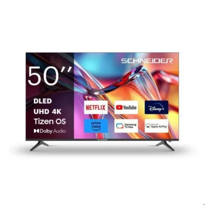 SCHNEIDER – 50A2T – TV LED UHD 50 »(126 cm) – Tizen OS – Molotov, Netflix, Prime Video, Disney+ – HDMIx3, USBx2, Dolby audio