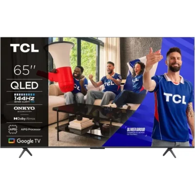 TCL 65P89K TV QLED 65&Prime; (164 cm) – 4K UHD 3840×2160 – 144 Hz – Dolby Vision – Google TV – 4xHDMI 2.1 – WiFi