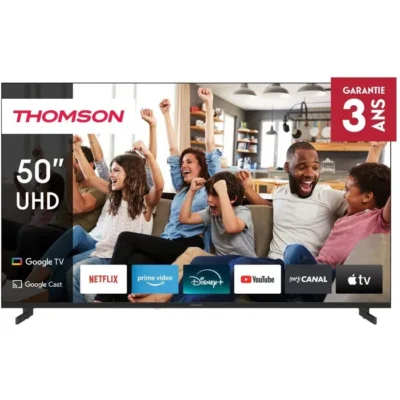 Thomson 50UG4S14 – TV LED 50&Prime; (126 cm) – 4K UHD 3840×2160 – Google TV – 2xHDMI 2.1 + 2xHDMI 2.0 – WiFi