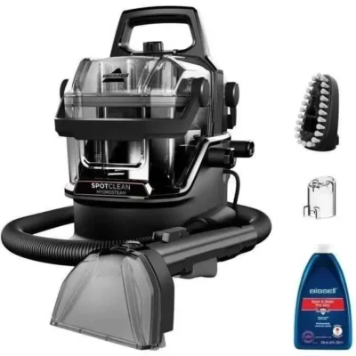 BISSELL SpotClean HydroSteam Select – Nettoyeur Vapeur – Moquettes, voiture, carrelage – 1000 W – 4,5 m – 3 modes de