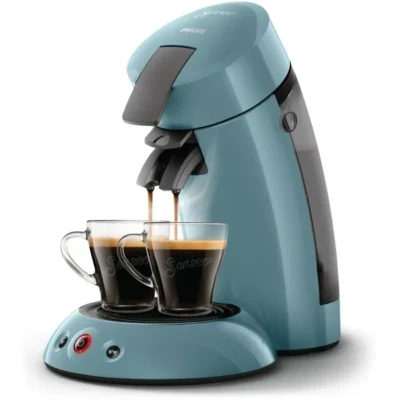 Cafetière à dosette – PHILIPS – SENSEO – HD6553/21 – Original – Bleu Gris