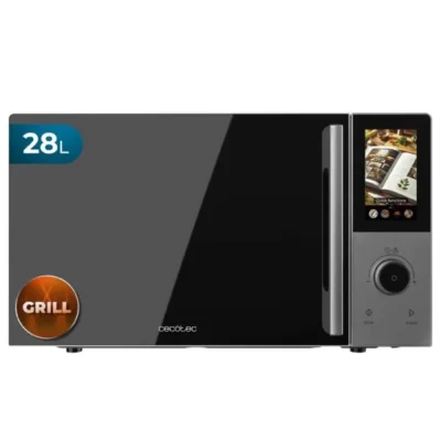 Cecotec Micro-ondes digital tactile avec convection et gril 28 L Convection 2800 Touch. 900 W (5 niveaux), gril 1 200 W.