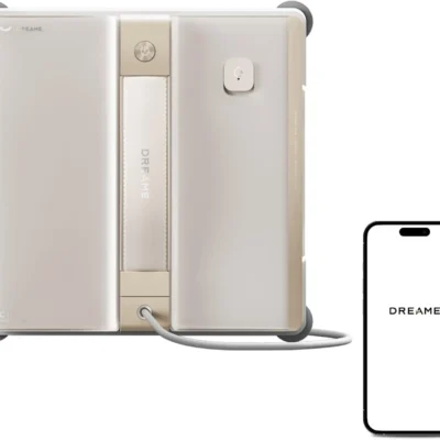 DREAME C1 – Robot Laveur de Vitres – Protection et Sécurité Fiables – Technologie CornerClean – Nettoyage Humide Minutieux