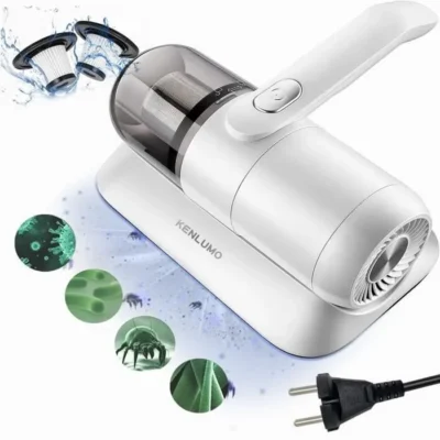 Aspirateur Anti-acariens KENLUMO – Lumière UV-C, Filtre HEPA, 300W, 12KPa