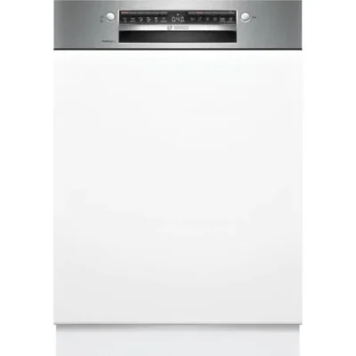 Lave-vaisselle semi-encastrable BOSCH SMI6ZCS10E SER6 – 14 couverts – Induction – L60cm – 40 dB – Classe B – tiroir – Acier Brossé