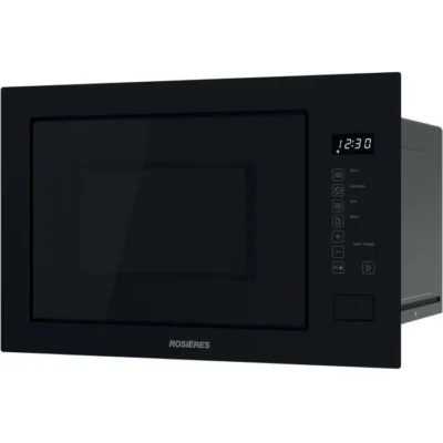 Micro-ondes Gril encastrable – ROSIERES – RO38FL7N25LWB – Noir – 25L – 59,5 x 36,8 x 38,5 cm