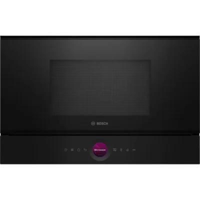 Micro-ondes simple encastrable – BOSCH SER8 – BFL7221B1 – Noir – 21 L – 38,2 x 59,4 x 31,8 cm