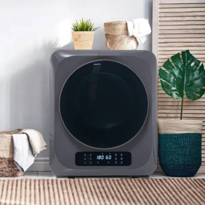 Sèche-linge à gaz d&rsquo;échappement, capacité 3 kg (jusqu’à 4kg)-830W, Filtrage Multi, 6 Programmes, Prot. Surchauffe,