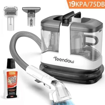 Nettoyeur détacheur – TEENDOW – 19Kpa – Tuyau 1,5M – Cordon 5M – Réservoir 1,5L – Nettoyant inclus