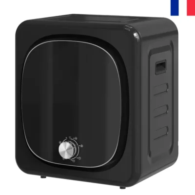 NOUVEAU Sèche linge à évacuation électrique 800 W 4 Kg avec 5 modes de séchage, cuve en acier inoxydable, charge frontale