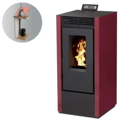 Poêle à granulés INTERSTOVES MARINA 14 Étanche + Kit conduit 80/125