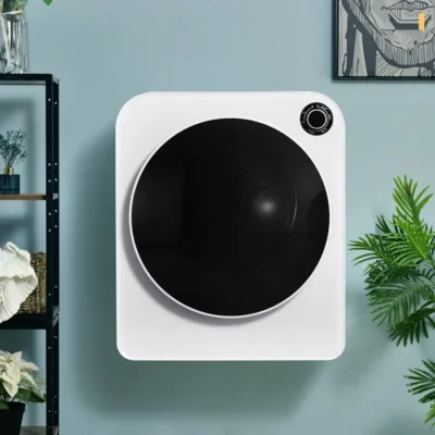 Sèche-linge à évacuation 3 kg, 830 W, Blanc, Triple filtration, 5 programmes, Blanc, Prot. Surchauffe, Murale – Classe C